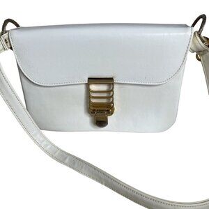 Robert Bestien Vintage White Faux Leather shoulder Adjustable Strap